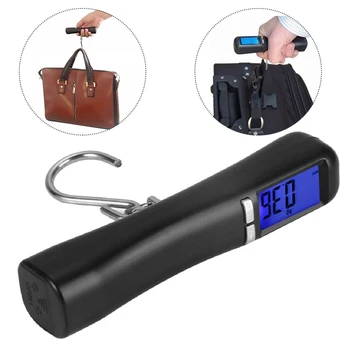 40kg Mini Nešiojamas LCD Elektroninių Masto Svorio Žvejybos Bagažo Masto Skaitmeninės Kelionės Kabinti Kablys Masto Karšto Pardavimo - 
