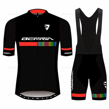 2021 BERRIA komanda dviračiu vasarą dviračiu drabužiai vyrams trumparankoviai orui ir greitai džiūstantys kelių dviračių džersis kalnų dviračių marškinėliai - 