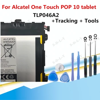 3.8 V 4600mah 17.5 wh Originalios baterijos TLP046A2 Alcatel One Touch POP 10 tabletė Batterie +Sekimo + Įrankiai - 
