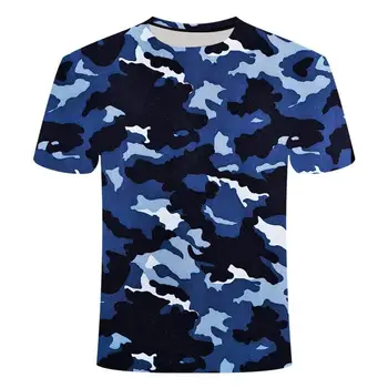 Naujos Lauko Greitai -Džiovinimo T-Shirt Vyrai Taktinis Kamufliažas ilgomis Rankovėmis Apvalios Kaklo Sporto Karinės Marškinėliai Camo 3d Marškinėliai - 