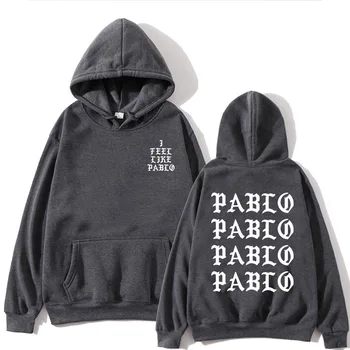 2021 hoodies, Jaučiu, Kaip Paulius Pablo Kanye West prakaito homme hoodies vyrų Palaidinukė Hoodies Hip-Hop Streetwear Bliuzono pablo hoodie - 