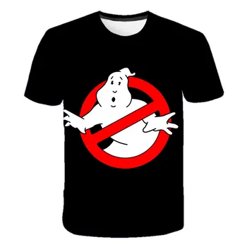 Berniukų Ir Mergaičių Negabaritinių Marškinėliai Senosios Mokyklos Logotipas Ghostbuster 3d Spausdinimo Vaikai Apsistoti Puft Juokinga Drabužius Kūdikiui Poliesteris Atsitiktinis Viršūnės - 