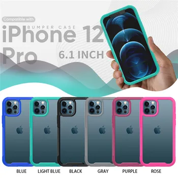 Skaidrus KOMPIUTERIO, Telefono dėklas Skirtas iPhone 11 12 Pro Max Mini X XR XS Max 8 7 6 6S Plus atsparus smūgiams Apsaugos Paprasta, Aišku, galinis Dangtelis - 