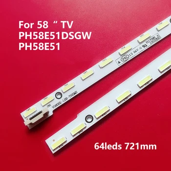 64LED 721mm LED apšvietimo juostelės Phi lco PH58E51DSGW PH58E51 LED58C3000iD 58C3080i V580H1-LE6-TREM2 V580HJ1-LE6 - 