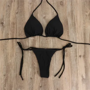Nauja Seksuali Bikini 2021 M. Moteris, Stumti Iki Brazilijos Bikini maudymosi kostiumėlį Nustatyti 2 Gabalas Maudymosi Moterų maudymosi Kostiumėliai Paplūdimio Maudyklos - 