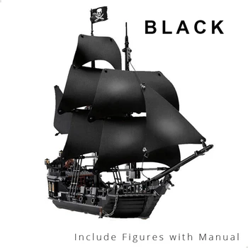 2021 Black Pearl Laivo Piratų Laivuose Karibų Modelio Blokai Suderinama su 4184 4195 Gimtadienio Dovanos Vaikams, Žaislai - 