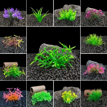 Modeliavimo Dirbtiniai Augalai, Akvariumo Žuvų Bakas Priedai Ornamentu Augalų Apdailos Reikmenys, Papuošalai Peržiūra - 