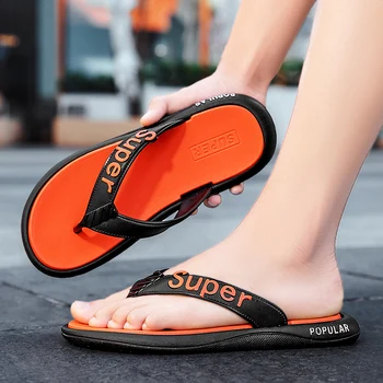 Vasaros nauja tendencija paplūdimio šlepetės paprastas ir universalus, neslidžia sandalai fifo ir slipperss multi-spalvos pasirinktinai - 