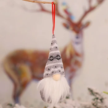 4 X Kalėdų Beveidis Gnome Santa Kalėdų Medžio Kabo Ornamentu Lėlės Apdailos lėlės - 