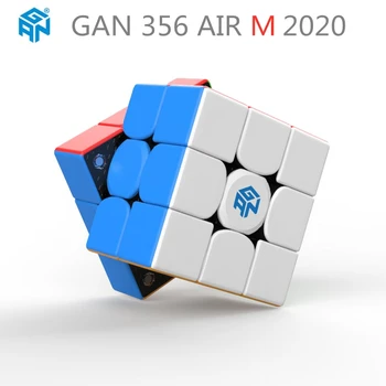 Naujas GAN 356 Oro 3x3 M Magnetinių magic cube Profissional Konkurencijos greitis kubas 3x3x3 Įspūdį cubo magico GAN356 oro M GAN 356 Kubas - 