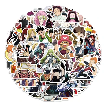 10/50/100VNT Sumaišykite Anime Džiudžiutsu Kaisen Ataka Titan Lipdukai Grafiti 