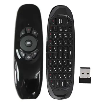 C120 Multi-Language 2.4 G Air Mouse Belaidė Klaviatūra Judesio Jutiklio IR Nuotolinio Mokymosi Kontrolės USB Imtuvas Smart TV BOX - 