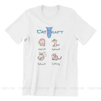 CatCraft StarCraft Žaidimas Marškinėliai Klasikinis Gotikos Negabaritinių Crewneck Marškinėlius Didelis pardavimo Harajuku Vyrų Viršūnės - 