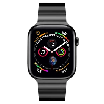 Serija 6/5/4/3/2/1/SE diržu, apple watch band 44mm 42mm iwatch juosta 40mm 38mm metalo apyrankė Drugelis sagtis watchband - 