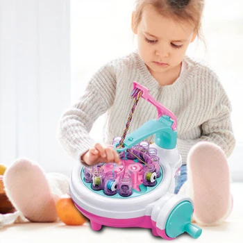 Vaikų Sukurti Mezgimo Mašiną Mados Weaver Prietaiso Rankų darbo Žaislas 