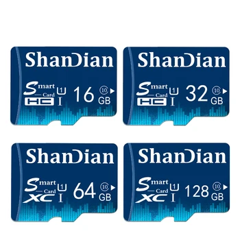 ShanDian Nekilnojamojo Talpos Micro SD Atminties Kortelė 4GB 8GB 16GB32GB Orange Microsd TF Atminties kortelę 