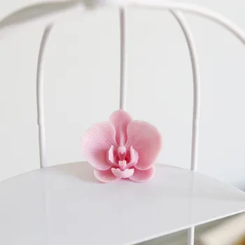 3D Phalaenopsis Aromaterapija Gipso Formų Gėlių, Šokolado, Modeliavimas, liejimo formos Gėlių Kepimo Deco Namų Puošybai Silikono Formos - 