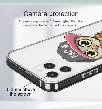 Miela Pelėda Atveju iPhone 11 12 Pro Max mini 7 6 6S 8 Plius 5 SE 2020 Telefono Atvejais Apima, 