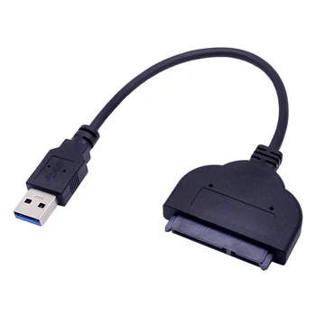 Dėl Sata 3.0 Kabelio Adapteris USB 3.0 5Gbps Į Serial ATA III 7+15 22Pin Konverteris, Skirtas 2.5 