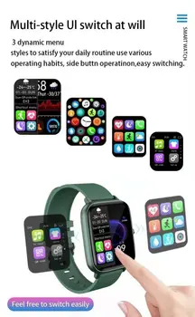 Smart Watch Vyrai Moterys P6 1.54 Colių atsparus Vandeniui Smart Laikrodis Fitness Tracker Visiškai Jutiklinis Ekranas Širdies ritmo Monitorius, Skirtų 