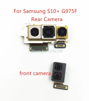 1pcs Atgal, didelis Pagrindinis Galinio vaizdo Kamera priekinė kamera Modulis Flex Kabelis Samsung Galaxy S10 Plius S10+ G975 G975F G975U Pakeisti Dalį - 