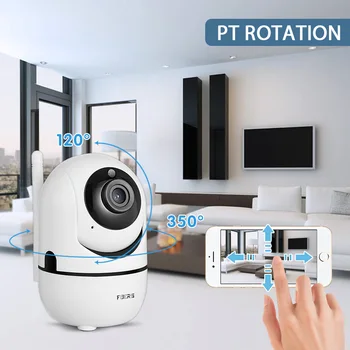 1080P IP Kameros Tuya APP Automatinio sekimo Home Security Patalpų vaizdo Kameromis Belaidžio WiFi Kamera Kūdikio stebėjimo - 