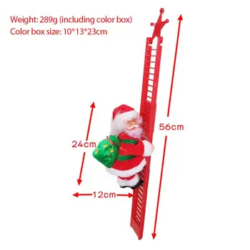 Santa Claus Laipiojimo Laiptais Vieno Elektros Kopėčių Santa Claus Spindinčią Kalėdų Senelis Vaikas Žaislas Vaikams Kalėdų Dovanos - 