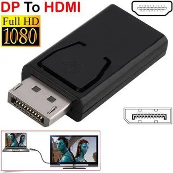 1080P Display Port DP Male HDMI Female Adapter Juoda Aukštos Kokybės Dp Hdmi Konverteris HDTV PC - 