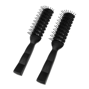 2x Hairbrush Kirpykla Teptuku Formavimo Šepetys Tunelio Šepetys Plaukų Stilius - 