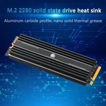 M. 2 SSD Šilumos Kriaukle M2 2280 Kietojo Standžiojo Disko Aliuminio Šilumos Kriaukle, Radiatorių Šiluminė Aušinimo Pagalvėlės Galia IC Chip Aušintuvas Radiat - 