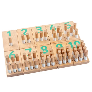 Peg Skaičius Lentos Kūdikių Skaičiavimo Matematikos Medienos Mokymo Žaislai Vaikams Mokytis Skaitmeninio Žaislai Montessori Ugdymo Mediniai Žaislai Vaikams - 