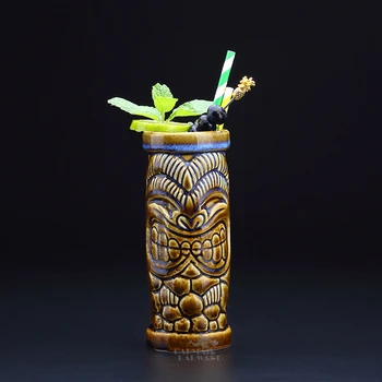 Kūrybos Havajų Kokteilių Taurės baras Riteris asmenybės Tiki taurės orangutan taurės piratų puodelis totem Tiki puodelis keramikos puodelis Drinkware - 