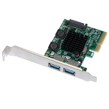 USB 3.1 PCI Express Card 2-Ports Superspeed USB 3.1 10Gbps Pjesė Adapter PCIE PCI-E 3.0 X4 ASMedia ASM3142 Chipset Stalinių - 