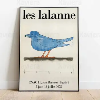 Derliaus Plakatas HD Spausdinti Les Lalanne Blue Bird Jean Cocteau Abstraktus Paveikslas Namų Dekoras Drobė Tapybos Parodos Plakatas Sienos Menas - 
