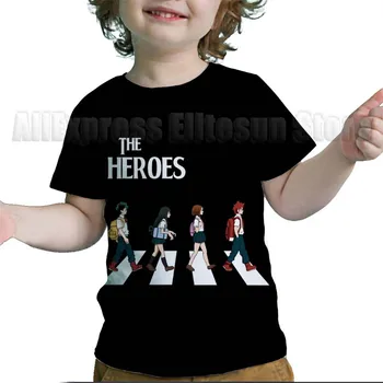 Bamblys Boku No Herojus akademinės bendruomenės Sezonas 5 T Marškinėliai Vaikams, Cartoon Anime marškinėliai Vasarą Berniukams, Mergaitėms, Vaikams, Deku Tshirts Streetwear - 