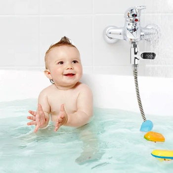 LED Ekranas pagal Celsijų Vandens Temperatūros Matuoklis Stebėti Kūdikį Vonioje, Vandens Termometras Celsijaus/ Farenheito Ekranas Smart - 