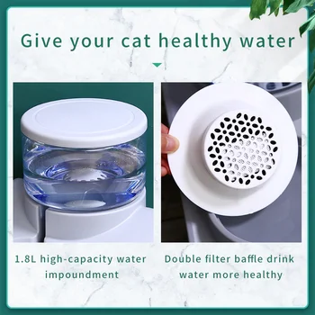 HOOPET 1.8 L Pet Automatinis Tiektuvas Dubenį Šunų, Kačių Geriamojo Vandens Butelis Kačiukas Dubenys Lėtai Maistu Šerti Konteinerį Pet Supplies - 