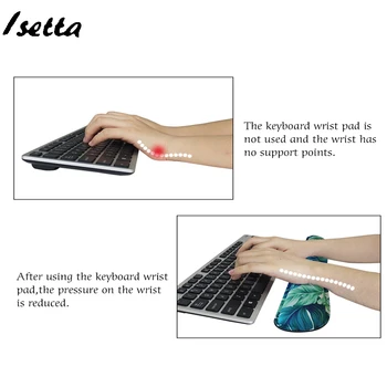 Riešo Pelės Padas Minkštas Pelės kilimėlis su Riešo Poilsio Paramos Kilimėlis Žaidimų Nešiojamas ergonomiškas riešo parama, pelės, klaviatūros - 