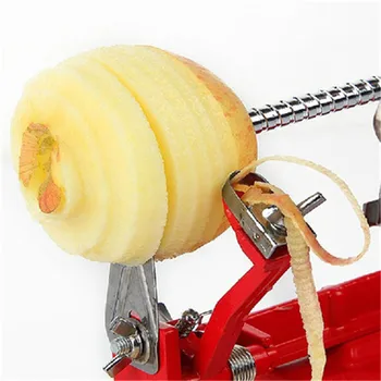 3 1. Plieno Vaisių, Bulvių, Obuolių Mašina Skustukas Corer Slinky Peilis Pjovimo Juosta Namuose Vertus-cranked Karpymas Vaisių, Bulvių Skustukas - 