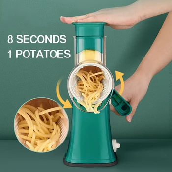 Virtuvės Mašina, Daržovių Cutter Vadovas Bulvių Graters Rotacinis Peilis Mini Muskatai Tarka Spiralizer Smulkintuvas Virtuvės Dalykėlių Įrankis - 