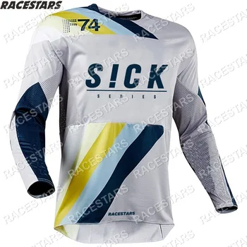 SERGA Motokroso DH Dviratį Kalnų Marškinėliai Enduro MTB Megztiniai Dviračių Džersis Dviračių Dėvėti Maillot Ciclismo Hombre Camiseta Pakalnę - 