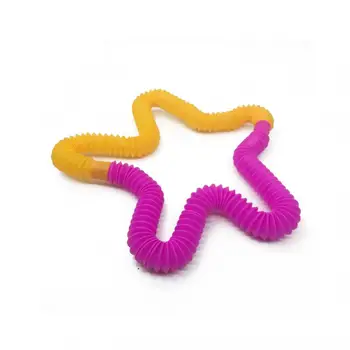 1pcs Minkšti Plastikiniai Makaronų Elastinga Virvė Žaislai Ruožas Eilutę Išskleidimo Žaislas Tampri String Fidget Paramos Streso Ventiliacijos Žaislai - 