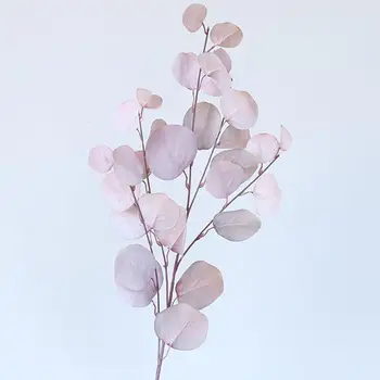 Dirbtinis Eukalipto Gėlių, Augalų Lapai Ilgai Plastikinių Polių Šilko Padirbtų Augalų Sienos Dekoratyvinis Namų Vestuvių Fotografavimo Prop - 