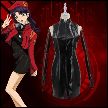 Evangelion Anime Cosplay Misato Katsuragi Cosplay Kostiumai Dress Kailis Uniformas Helovinas Kostiumas Moterims - 