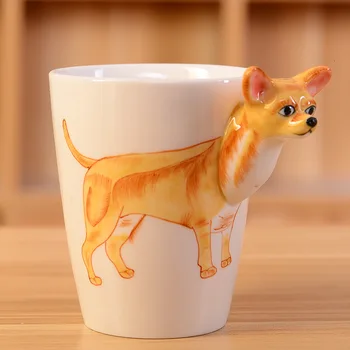 3D Keramikos Gyvūnų Kavos Puodelio Pieno 