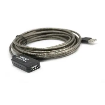 Universalus 5/10 Metrų Super Ilgas USB 2.0 Išplėtimo Kartotuvas Kabelį, Signalo Stiprintuvas Vyrų A Female Kabelio - 