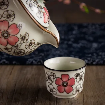 Kūrybos Arbatos Rinkinys Japonijos Ranka-dažytos Underglaze Keramikos Vestuvių Dovanos ir Festivalio Renginiai, 