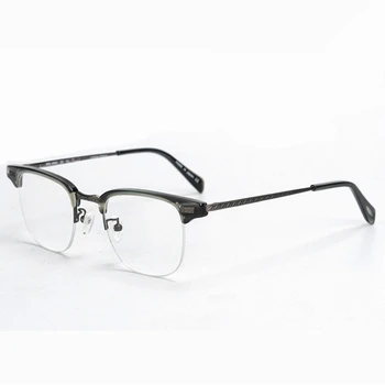 Tik siūlome Derliaus Kokybės Ultralight lydinio halfrim akinių rėmeliai OV1172T ovalo formos akiniai moterų, vyrų stiliaus parduoti nemokama laivas - 