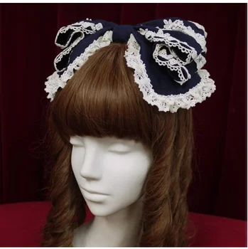 Japonijos princesė saldus lolita galvos apdangalai palace nėrinių plaukų juosta /lankelis /plaukų įrašą kawaii girl gothic lolita KC loli cos - 