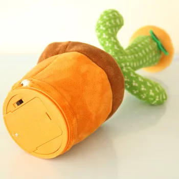 Kaktusas Pliušinis Žaislas Elektroninių Purtyti Šokių žaislas su daina pliušinis mielas Šokių Kaktusas ikimokyklinio Ugdymo Žaislas vaikams - 